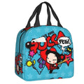Cartoon Anime Pucca Lunch Bag Women Cooler Warm Thermal Insulated Lunch Box for Work School Office Picnic Food Tote Bags