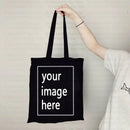 Personalized Customized Name Logo Motto Canvas tote shopping Beach Big Bag Shopper Cloth handbag Youth Women's Book Bags 2023