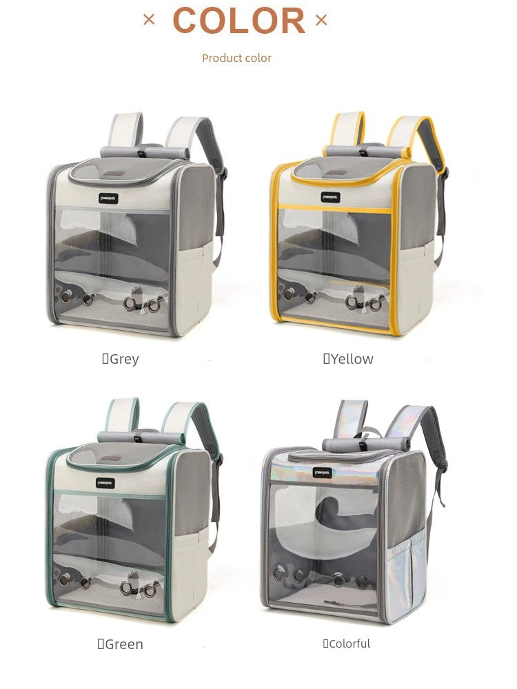 Beihake Cat Bag Pet Bag Go out Portable Backpack Can Be Satchel Breathable Large Space Cat Dog Backpack