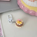Fashion Cute Cake Pendant Keychain Ins Fun Bag Accessories Three-dimensional Creative Party Gift Jewelry Handbag
