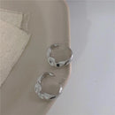 2023 New Fashion Lavender Purple Earrings for Woman Metal Golden Twisted Art Line Purple Stud Earrings Gift Jewelry Wholesale