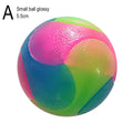 Pet Light Up Toy Ball Glowing LED Puppy Flashing Elastic Ball Toy Color Light TPR Ball Interactive Toys For Cats Small Dogs