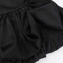 Fashion Sleeveless Backless High Waist Short Ruched Dresses for Women Sexy Strapless Slim A-line Pleated Mini Red Party Dress