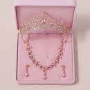Bride Crown 3-piece Set of Artificial Crystal Sweet Birthday