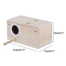 Wooden Bird Breeding Box Budgie Parrot Lovebirds Finch Nest Security Cage Nesting House Bird supplies
