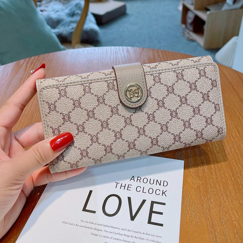 Women's Wallet 2024 New Fashion Wallet Long Design Large Capacity Luxury Wallet Multi functional Card Seat Clutch 10 Card Handba