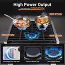 21 Inch RV Gas Range Stove 12V. Gas Range Oven for RV Use with 3 Burners 1.77 Cu.Ft. Capacity Gas Oven Open Flame