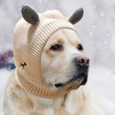 Knitted Hat Anxiety Relief Winter Warm Earmuffs Quiet Dog Ear Muffs Noise Protection Pet Ears Covers For Medium Large Dogs