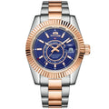 Automatic Watch for Men Mechanical Movement Stainless Steel Rose Gold Blue Luxury Sky 40mm Reloj Hombre Baratos