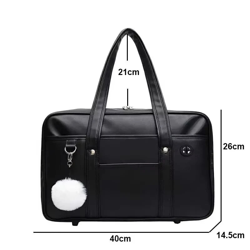 Japanese two-dimensional student JK uniform bag girl PU schoolbag COS wear-resistant waterproof one-shoulder Messenger handbag