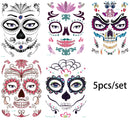 Face Festival Tattoo Costume Party Stickers Halloween Waterproof Temporary Tattoo Stickers Makeup Body Dress Up Decoration