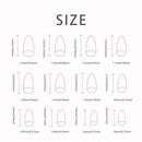 24 قطعة من أظافر البوب ​​الفرنسية الطويلة اللامعة مع 1 جيلي جل و1 مبرد أظافر