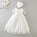 European and American Extended Baptismal Extra Christening Gown Baby Party Dress Baby Girl Dress Vestidos Para Navidad De Bebes