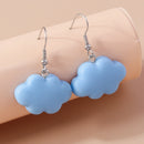 Aihua Acrylic Rain Clouds Earrings Long Tassel Rain Star Pendant Earrings Handmade Cute Cloud Earrings New In Jewelry Gifts