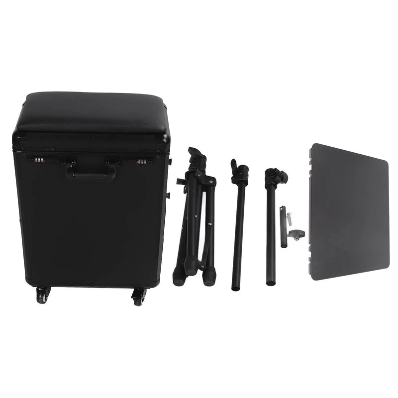 Tattoo Work Box Tattoo Hand Holder Adjustable Rolling Handle 3 In 1 Integrated Rolling Makeup Case Tattoo Storage Tool Case