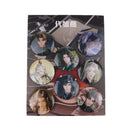 8 Pcs/Set Anime Tinning Tinplate Brooch Sanrio Backpack Badge Souvenir Clothing Gift For Friends