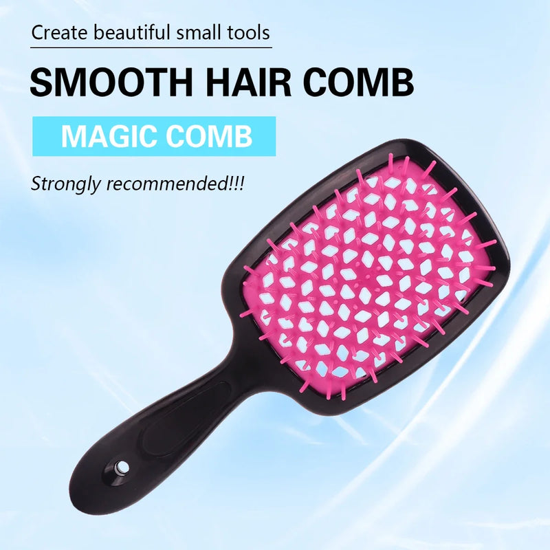 Air Cushion Comb Anti-Static Tangled Hair Comb Hair Brush Massage Hollow Out Wet Curly Hair Brushes Women Barber Styling Tools