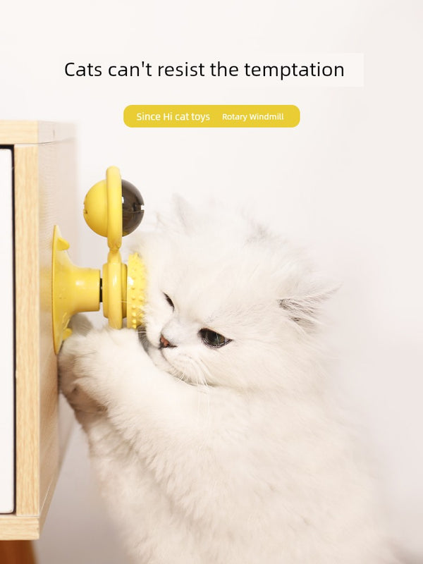 Cat Toy Self-Hi Relieving Stuffy Pet Turntable Cat Teaser Tumbler Windmill Supplies Kitty Toy Cat Toy