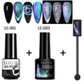 LILYCUTE 7ML 9D Cat Magnetic Gel Polish Set Semi Permanent Soak Off UV LED Glitter Nails Magnet Stick Black Gel Needed