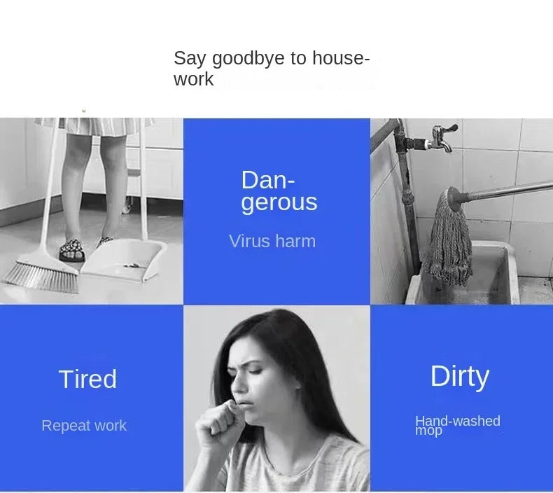 Aspiradora robot con función de secado y limpieza en seco, succión de 9800 Pa, sistema inteligente de prevención de obstáculos y batería de 7 semanas de duración.