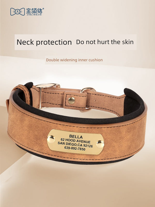 Dog Collar Large Dog Dog Harness Labrador Jarre Aero Bull Collar German Shepherd a Bulldog Lettering Dog Tag Bandana Dog Collar