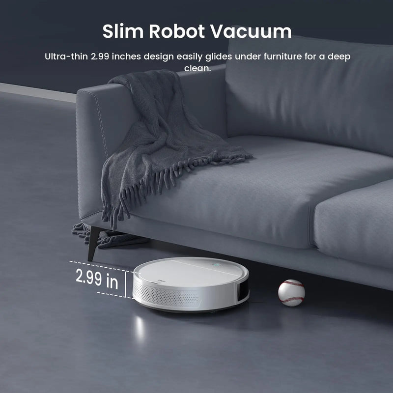 OKP K5P Robot Vacuum Cleaner, 5000Pa, 180 Mins, WiFi/App, Slim Design, Self-Charging, Perfect for Hard Floors, Pet Hair, Carpets