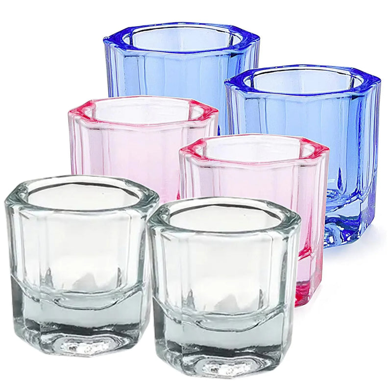 Nail Tool Crystal Cup Small Octagonal Crystal Cup Lidless Making Crystal Nail Liquid Cup Mixing Cup Set