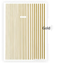 1 Pc Nail Strip Stickers Black/Gold/Rose Gold/Silver Metal Strip Tape Nail Art Adhesive DIY Foil Tips Nail Sticker Decals NK11