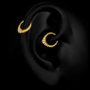 Casvort 1PCS Septum Rings Clip 316L Surgical Stainless Steel Nose Rings Tragus Helix Hoop Piercing Women Body Jewelry New Gift