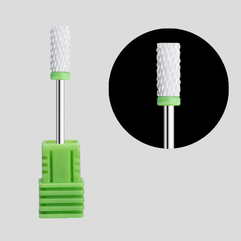 Nail Drill Bits Main Manicure Head To Nails Ceramic Cutter Nail Accessories Equipment Nail Bits for Electric Drill