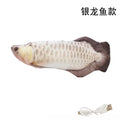Interactive Cat Toys USB Charger Simulated Fish Moving Electric Floppy Fish Catnip Cat Toy Puppy Cat Chew Bite Toy Pet Supplies
