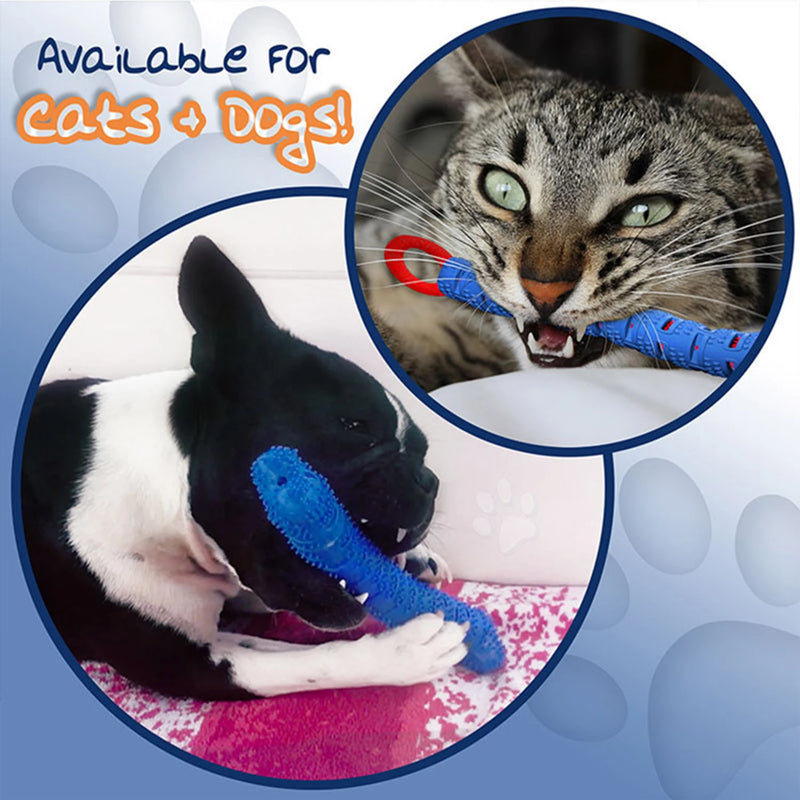 Dog Tooth Grinding Stick Food Grade Cleaning Massager Rubber Tooth Brush Chewing Toy Teeth Cleaning Pet with Slight Bite Force