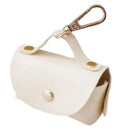 Stylish Pet Bag Holder Faux Leather Pet Poop Bag Holder with Dispenser for Dog Bags Portable Dog Poop Bag Organizer Supplies Pet