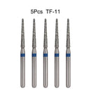 5Pcs/Bag Dental Diamond Burs Drill FG 1.6mm Bur For High Speed Handpiece Denspay Dental Bur Polishing Whitening Lab Material