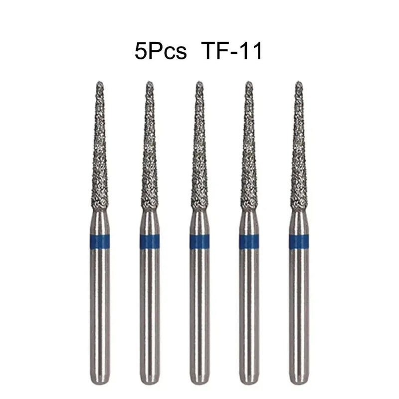 5Pcs/Bag Dental Diamond Burs Drill FG 1.6mm Bur For High Speed Handpiece Denspay Dental Bur Polishing Whitening Lab Material