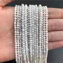 Purple Gem Beads Small Round Faceted Crystal Stone Beads Amethysts Crystal Mica Loose Beads For Jewelry Making DIY Necklace 15"