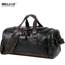Men Quality Leather Travel Bags Carry on Luggage Bag Men Duffel Bags Handbag Casual Traveling Tote Large Weekend Bag Hot XA631ZC
