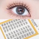 Grafting World S07 Segmented Transparent Stem Self-Adhesive Lazy Man Trilogy Comic Eyes Natural Simulation Soft False Eyelashes