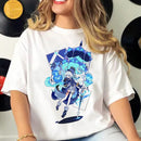 Genshin Impact t-shirts women comic Tee girl manga 2000s clothing