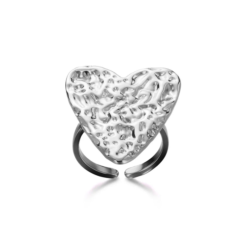 Lucky Cross Stainless Steel Rings For Women Men Fashion Gold Color Sun Butterfly Geometry Ring Punk Jewelry Christmas Anillos