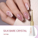 1pc 10ml Silk Nude Crystal Cat Eye Gel Polish Magnetic Nail Polish Holographic Pink Cat Eye Gel Nail Polish Gel Gel Varnish