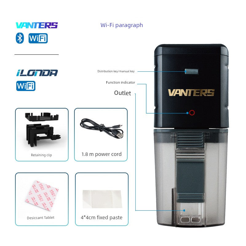 Automatic Fish Feeder WiFi Pet Smart Feeder Fish Tank Timing Feeding Goldfish Turtle Aquarium Feeder