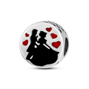 925 Sterling Silver Boy Girl and Heart Shape Pendant Charm Couple Lovers Bead Fit Pandora Original Bracelet DIY Jewelry Making