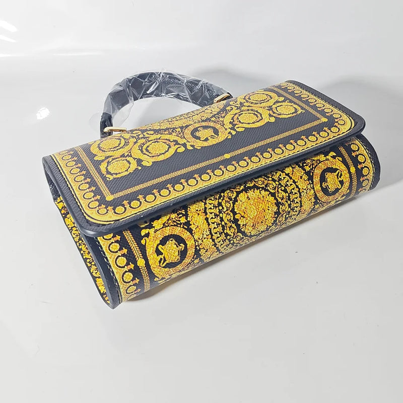 Handbag Party Bag All-match Messenger Bag Square Handbag Messenger Bag Flower Chain Mini Handbag Leopard Print Lion Tiger Party