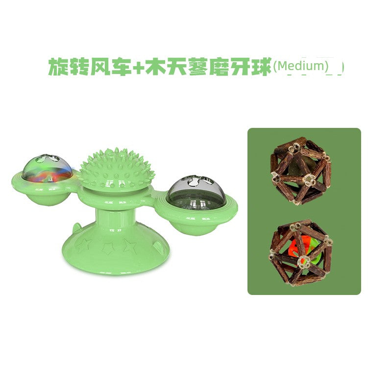 Cat Toy Self-Hi Relieving Stuffy Pet Turntable Cat Teaser Tumbler Windmill Supplies Kitty Toy Cat Toy