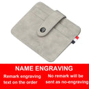 New Men Thin Card Wallets Slim ID Credit Card Holder Name Engraved Short Male Wallet High Quality PU Leather Small Men Purse