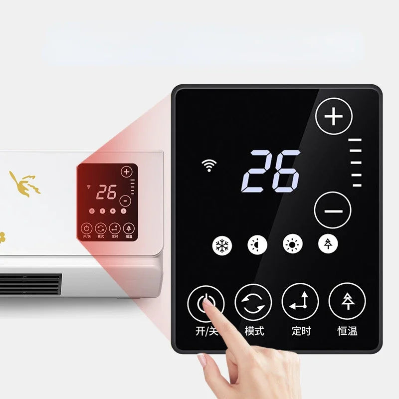 Remote Control Heating Wallmounted Home Heaters Touch Screen Mobile Type Heater Bathroom Air Conditioning Type Electric Warmer
