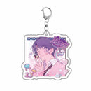 Game Love And Deepspace Rafayel Xavier Zayne Cosplay Key Chain Acrylic Keychains Backpack Pendant Key Ring Accessories