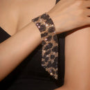 Luxury Bling Crystal Rhinestone Bracelets for Women Silver Color Elegant Bridal Wedding Jewelry