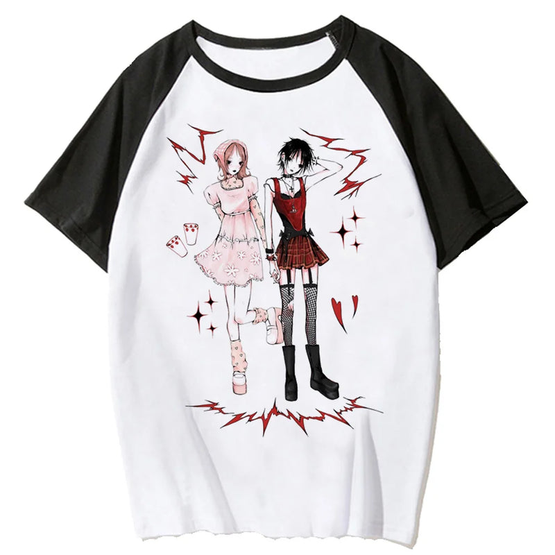 Nana t-shirts women Y2K streetwear funny top girl 2000s clothing